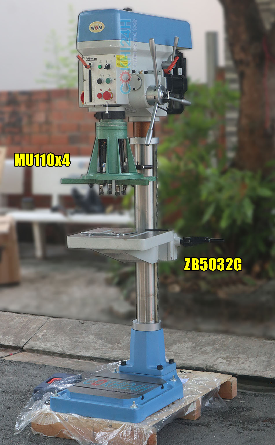 Máy khoan nhiều đầu ZB5032G lắp đầu MU110x4